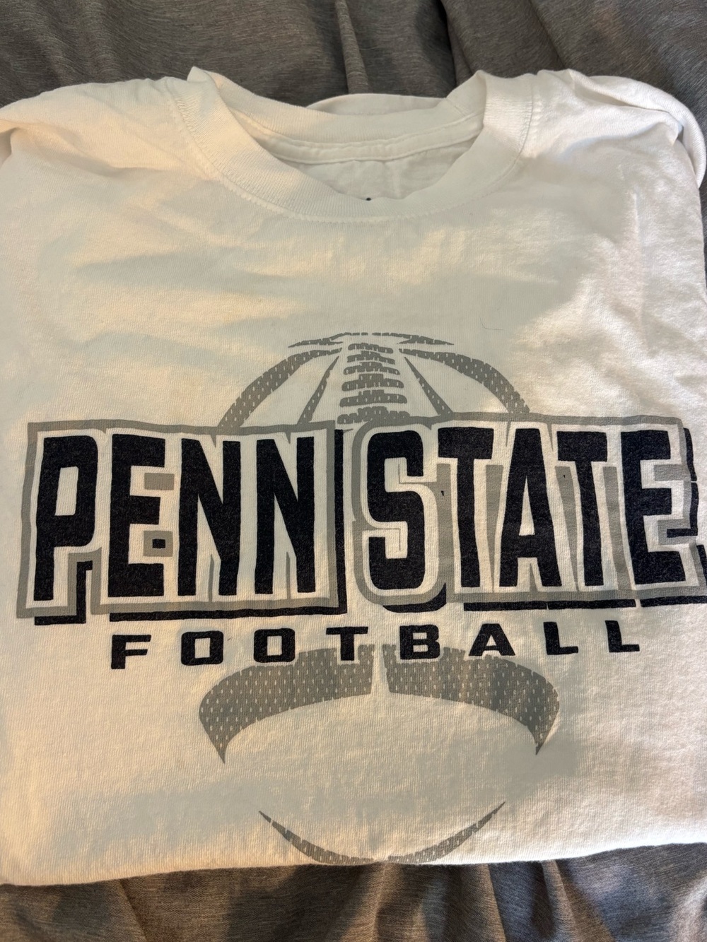 Men’s White Graphic Football T-Shirt